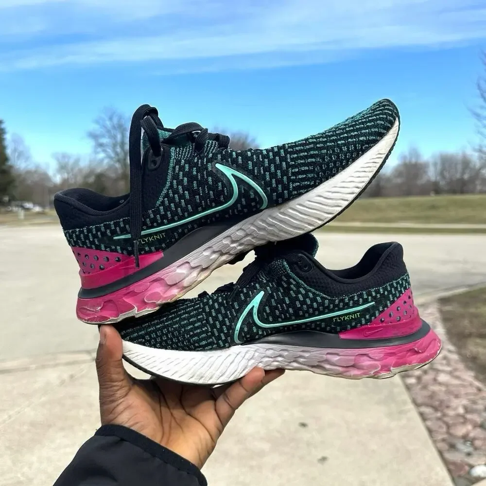 Nike React‎ Infinity Run Flyknit 3 Women's Road Running Athletic Shoes Size 10.5